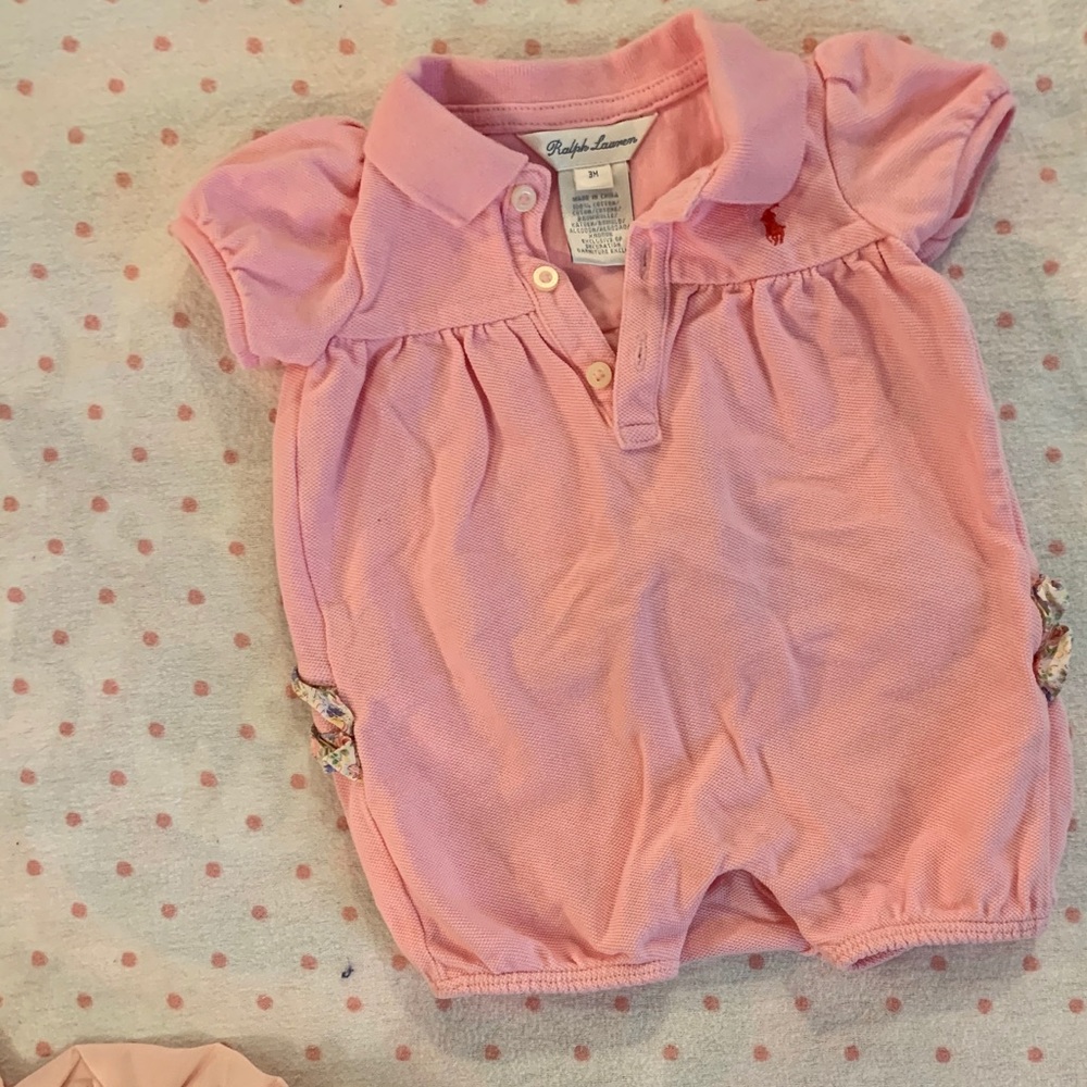 🎀Ralph Lauren short sleeve romper🐴